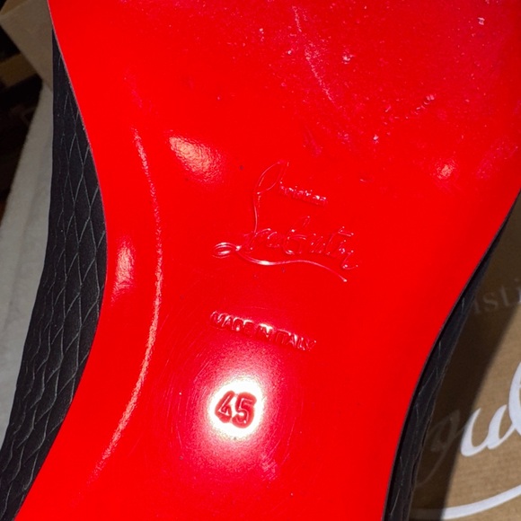 Christian Louboutin Dandyrocks Textured Black Loafers size 45 - Picture 12 of 16